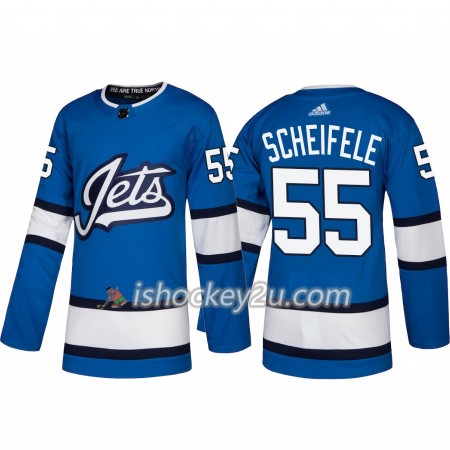 Mænd NHL Winnipeg Jets Trøje Mark Scheifele 55 Adidas 2018-19 Alternate Authentic